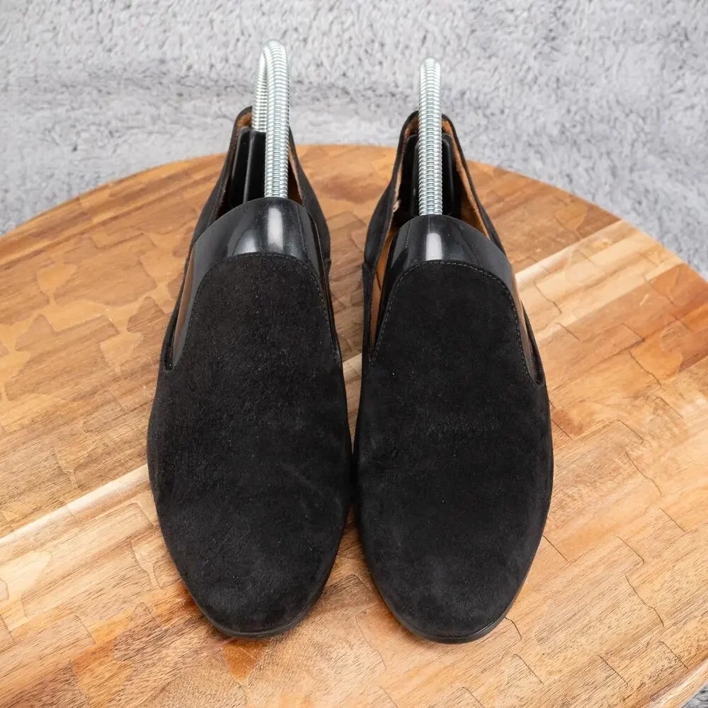 Aquatalia Black Suede Slip On Flats‎ Size 6